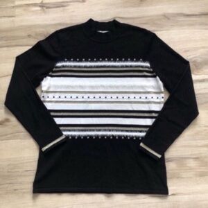 VINTAGE! High Neck Long Sleeve Top